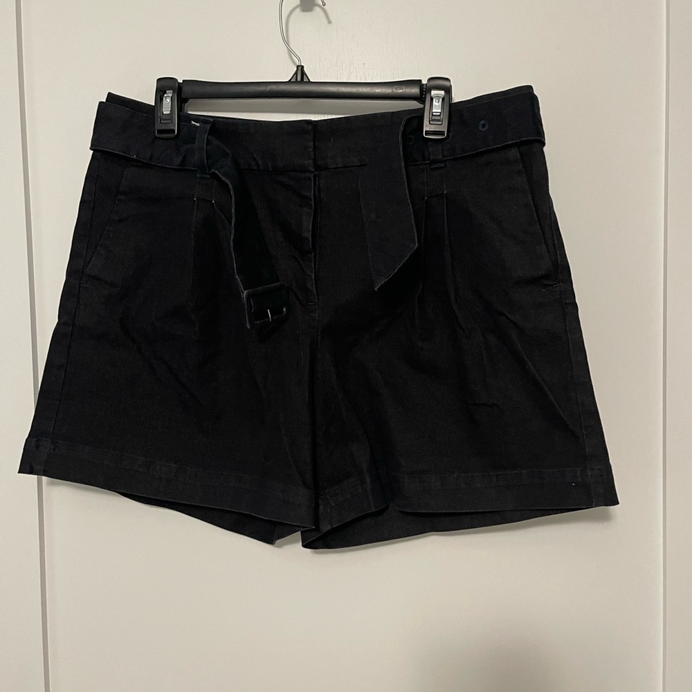 Ann Taylor Black High Waist Tailored Shorts